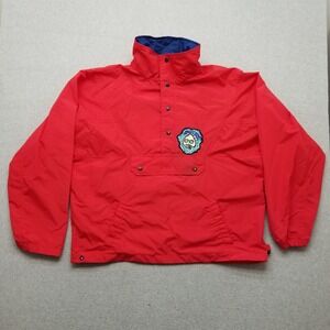 Sierra Experience Jacket Mens XL Red Pockets Nylon‎ Windbreaker